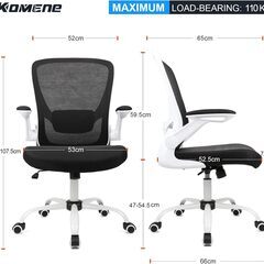 KOMEne BY‑H9008 オフィスチェア エルゴノミック メッシュ 新品の画像