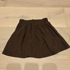 120  スカート コーデュロイ 茶の画像