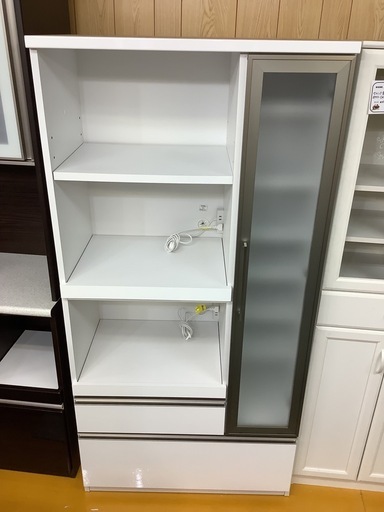 【リサイクルサービス八光】幅９０㎝　クラフト　コガ　オープンキッチンボード　ホワイト