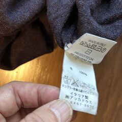 イタリア製 タートルネック（濃紫）サイズ：Lの画像