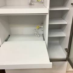 【リサイクルサービス八光】幅９０㎝　クラフト　コガ　オープンキッチンボード　ホワイトの画像