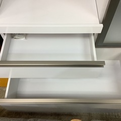 【リサイクルサービス八光】幅９０㎝　クラフト　コガ　オープンキッチンボード　ホワイトの画像