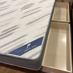 【愛品館 市原店】錦之堂インターナショナル｜引出し収納付ダブルベッドの画像