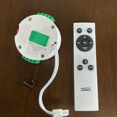 LEDシーリングライト💡リモコンあり⭕️ナフコNFC-0061D動作未確認❗️ホワイト照明器具の画像