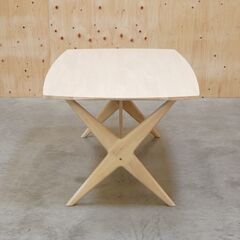 ≪yt2091ジ≫ ニトリ ダイニングテーブル LDテーブル RELAX/リラックス 160WW 幅160cm 高さ65cm ホワイト/シャビー/おしゃれ/北欧風/中古家具/宮城県仙台市 71030-05の画像