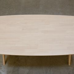 ≪yt2091ジ≫ ニトリ ダイニングテーブル LDテーブル RELAX/リラックス 160WW 幅160cm 高さ65cm ホワイト/シャビー/おしゃれ/北欧風/中古家具/宮城県仙台市 71030-05の画像