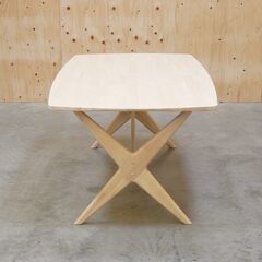 ≪yt2091ジ≫ ニトリ ダイニングテーブル LDテーブル RELAX/リラックス 160WW 幅160cm 高さ65cm ホワイト/シャビー/おしゃれ/北欧風/中古家具/宮城県仙台市 71030-05の画像