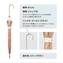 【無料/未使用】wpc⭐︎サーモンピンクの長傘の画像