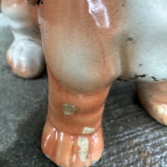 陶器　犬　置物の画像