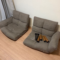 リクライニングソファ モカブラウンの画像