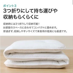 抗菌防臭防ダニ 敷布団　シングル　ニトリの画像