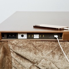 【イオン高脚こたつ】テーブル、こたつ布団、椅子2脚の4
点セットの画像