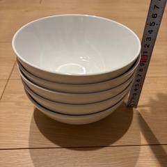 IKEA 丼5個(直径16cmx深さ8cm、バラ売り相談ください)の画像
