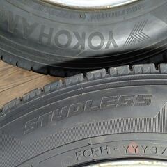 冬 バネット ボンゴ【富山】165/80R14 日本製 ヨコハマ iG91 [97/95N LT] 鉄スチール 中古４本 PCD114.3 バン 貨物車 スタッドレスタイヤの画像