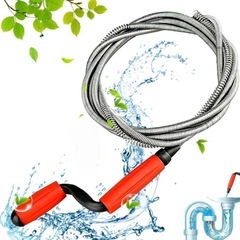 パイプクリーナー ワイヤー パイプブラシ 二重螺旋構造 自由に曲がる 回転 3mの画像