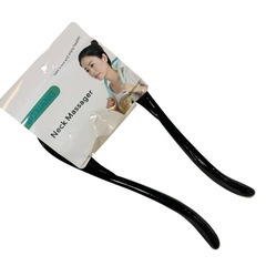 UOUOHCA 首 マッサージ 肩コリ解消 ツボ押し 寝ながら 手軽 挟む式 黒の画像