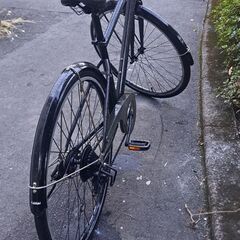 【リサイクルショップどりーむ天保山店】No.530　自転車　27インチ　クロスバイク　ライト・切り替え・カゴ付き🎵　おすすめ商品です(≧▽≦)の画像