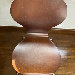 DINING CHAIR SPOT2 DBR ダイニング チェア スポット2 ダークブラウン モダンブラウンチェア レトロ ニトリ セブンチェア風　の画像