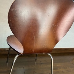 DINING CHAIR SPOT2 DBR ダイニング チェア スポット2 ダークブラウン モダンブラウンチェア レトロ ニトリ セブンチェア風　の画像
