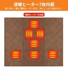 【新品】電気毛布 ひざ掛け 30000mAhバッテリー付きの画像