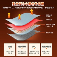 【新品】電気毛布 ひざ掛け 30000mAhバッテリー付きの画像