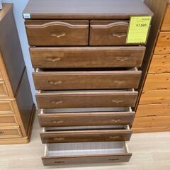 A-466【リユースのサカイ野々市店】ジモティ来店特価‼ チェスト タンス ブラウン クリーニング済みの画像