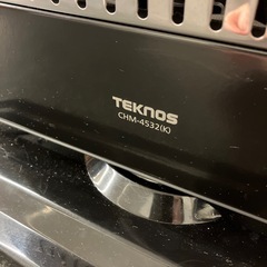 K2511-056 TEKNOS CHM-4532 カーボンヒーター① 首振り ブラック 年式表記なし 通電確認済み キズ汚れ有り の画像