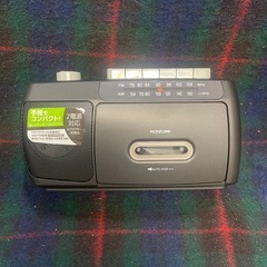 手軽でコンパクト　モノラルラジカセ　SAD-1717/K ブラックの画像