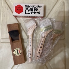 ハケ、カンナ、六角レンチの画像