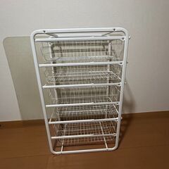 【IKEA アルゴート】4段ワイヤーラック（廃盤品）の画像