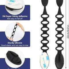 コードオーガナイザー コードホルダー巻き取り 配線コード フック 6本入りの画像