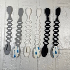 コードオーガナイザー コードホルダー巻き取り 配線コード フック 6本入りの画像