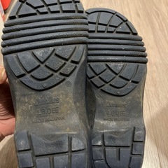 キッズ レインブーツ 18cm ネイビー 紺の画像