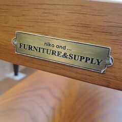 niko and… (ニコアンド) ネストテーブル (2個セット) FURNITURE＆SUPPLY リビングテーブル センターテーブル 定価22000円■幅65/90㎝×奥行30/45㎝×高さ33/40㎝■近隣配送無料 買取帝国 朝霞店 の画像