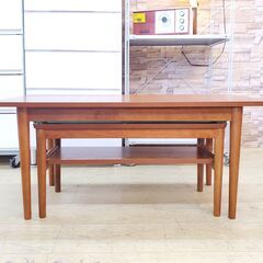 niko and… (ニコアンド) ネストテーブル (2個セット) FURNITURE＆SUPPLY リビングテーブル センターテーブル 定価22000円■幅65/90㎝×奥行30/45㎝×高さ33/40㎝■近隣配送無料 買取帝国 朝霞店 の画像