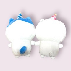ちいかわ ハピバ BIGぬいぐるみ（ちいかわ＆ハチワレ）の画像