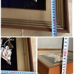 沖縄の貝殻の花の装飾アート　壁掛けの画像