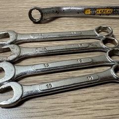 スパナ　メガネ　9本セット　KTC他の画像