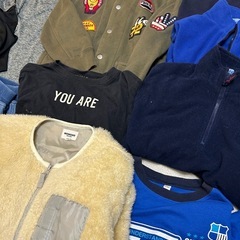 男の子向け　冬服まとめ売り　アウター3枚あり! 120-130サイズ　10枚セット　全て長袖長ズボン　 ジャケット トップス中心　の画像