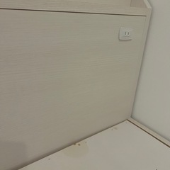 ベッドフレーム セミダブル ホワイト 引き出し付 収納 ニトリの画像