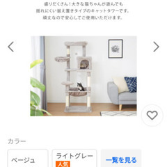 キャットタワーベージュの画像