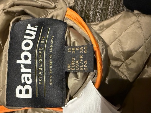 日本未発売！barbourキルティングベスト
