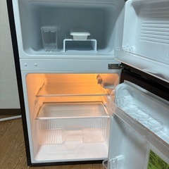 COMFEE' 冷蔵庫 90L 2ドア 黒の画像