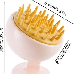 シャンプーブラシ　ヘアブラシ、頭皮スクラバーコーム　頭皮マッサージコームの画像