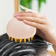 シャンプーブラシ　ヘアブラシ、頭皮スクラバーコーム　頭皮マッサージコームの画像