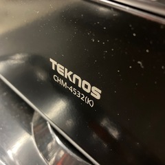 K2511-057 TEKNOS CHM-4532 カーボンヒーター② 首振り ブラック 年式表記なし 通電確認済み キズ汚れ有り の画像