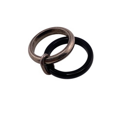 ジョージジェンセン Georg Jensen リング・指輪 ダブルリング A119 シルバーの画像
