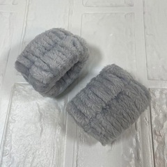 水濡れ防止バンド 洗顔用 手洗い 洗面台 びしょびしょ リストバンド グレーの画像