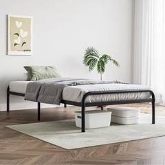 ベッドフレーム　シングル　ブラックの画像