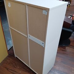 NITORI　キッチンボード　食器棚　ホワイト　白　収納　キッチン収納　ニトリ　サイズ（約）幅95×奥40×高119　　■近隣配送無料 買取GO‼　栄和店の画像